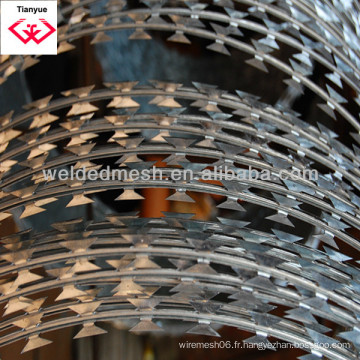 Cross Type Galvanized Razor Wire